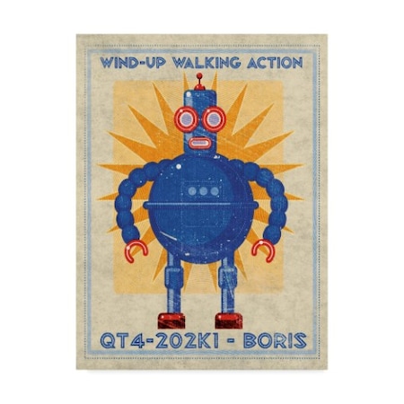Trademark Fine Art John W. Golden 'Boris Box Art Robot' Canvas Art, 35x47 ALI30781-C3547GG